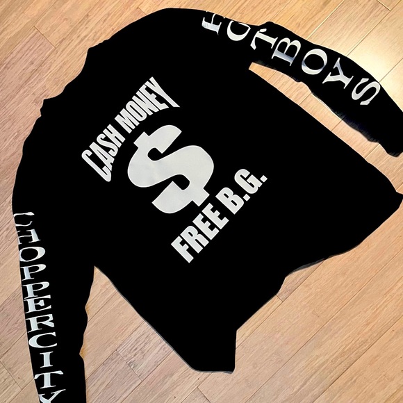 Free BG Cash Money Records Long Sleeve Tshirt - Picture 1 of 2